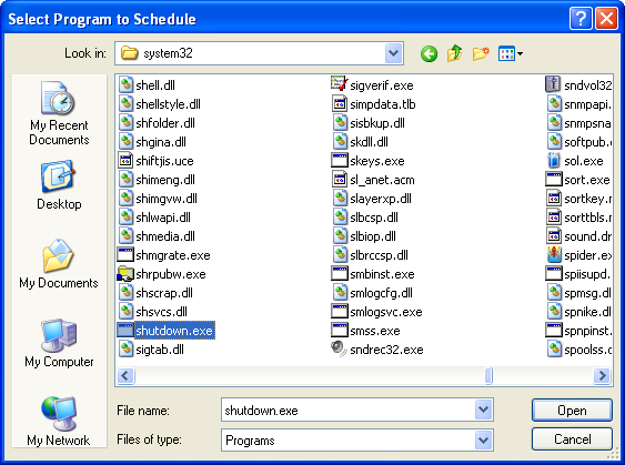 Windows System32 System Config Vista