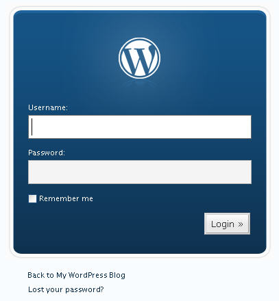 change wordpress login screen