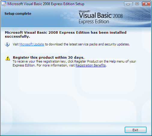 Microsoft visual basic 2008 express edition crack